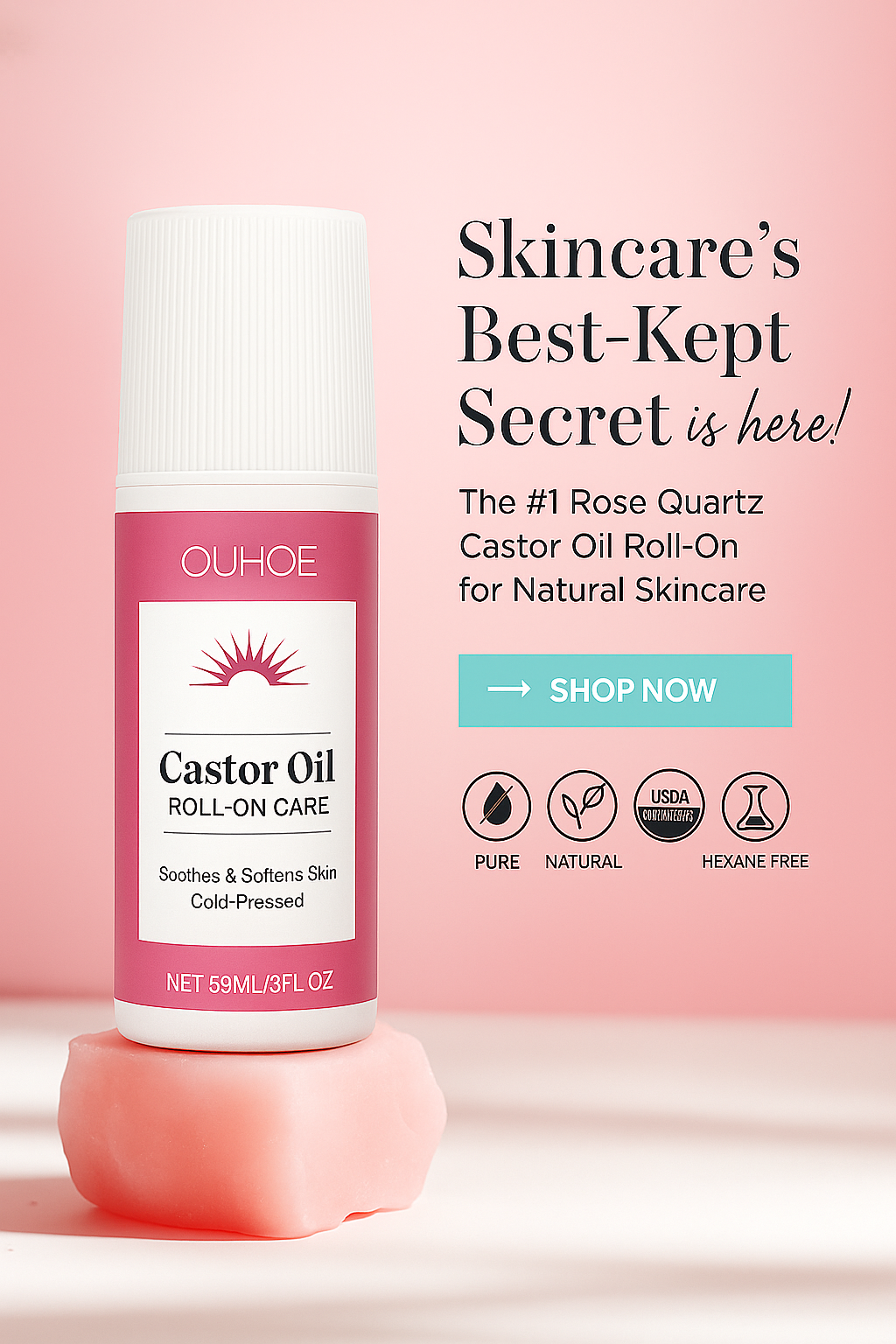 Natural Castor Oil Roll-On